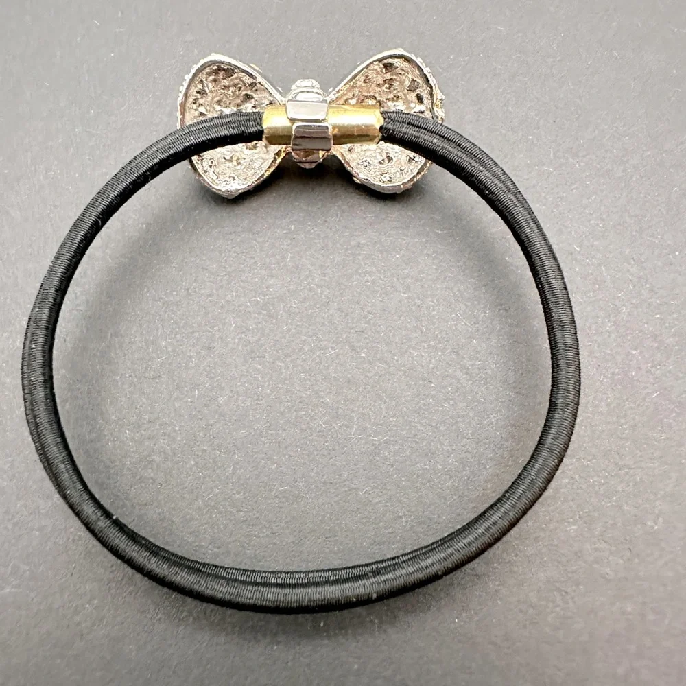 Crystal Bow Hair Tie Band NWOT - Picture 4 of 5